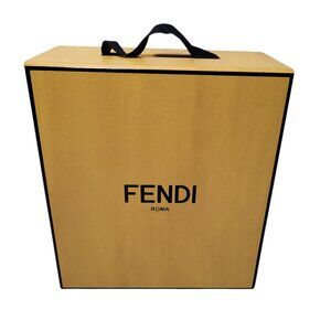 Fendi Magnetic Gift Box Empty Handle Decorative Storage Organizer 13 x 11.5 x 5